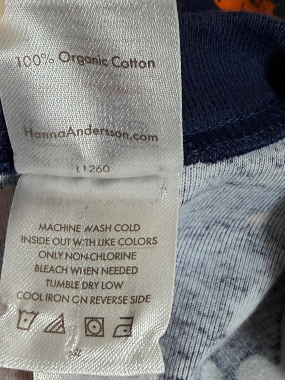 Hanna Andersson Navy Snoopy Peanuts Pumpkins Organic Cotton One Piece Pajamas